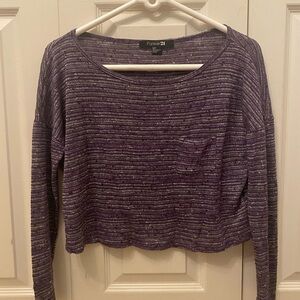 Cropped long sleeve shirt